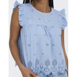 ONLY dame top ONLSILLA - Bel air blue New