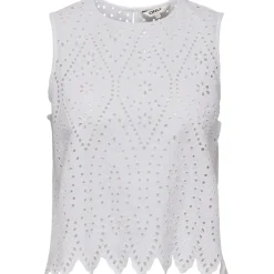 ONLY dame top ONLTULUM - Bright White BRIGHT WHITE EMB. Outlet