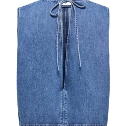 ONLY dame top ONLVIGGA - Medium blue denim