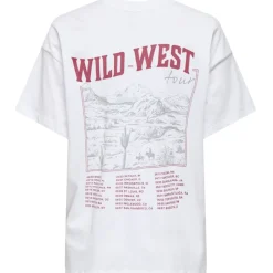 ONLY DAME TOP ONLVIVVI - Bright White Wild West Tour