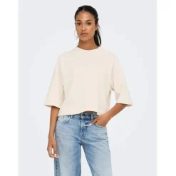 ONLY DAME T-SHIRT ONLDASIE - Gardenia Outlet