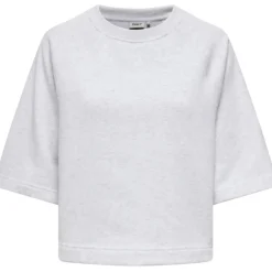 ONLY DAME T-SHIRT ONLDASIE - Light Grey Melange Hot