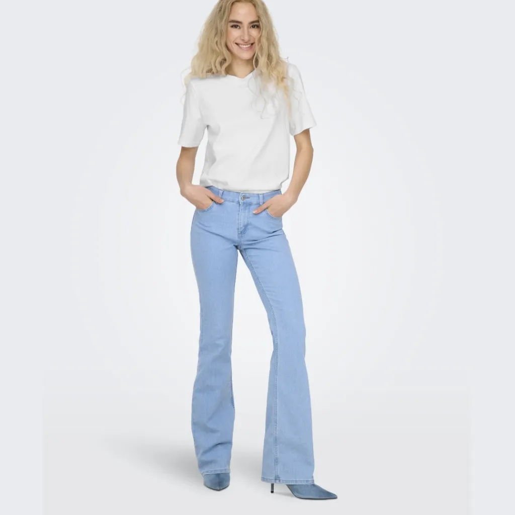 ONLY dame t-shirt ONLMONJA - White Outlet