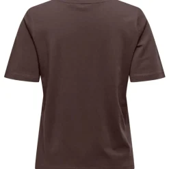 ONLY dame t-shirt ONL - Seal Brown Best
