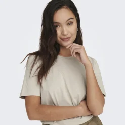 ONLY dame t-shirt ONL - Silver Lining New