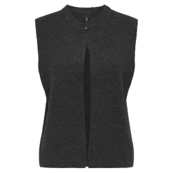 ONLY dame vest ONLANNELI - Dark grey melange Hot