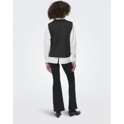ONLY dame vest ONLANNELI - Dark grey melange Hot