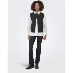 ONLY dame vest ONLANNELI - Dark grey melange Hot