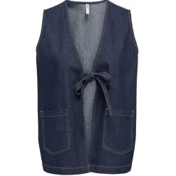 ONLY dame vest ONLIDA - Dark Blue Denim Online