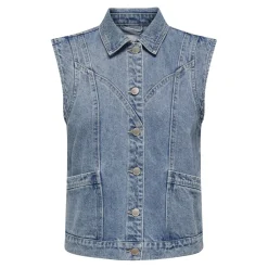 ONLY dame vest ONLKENNEDY - Medium blue denim New
