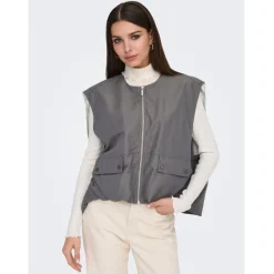 ONLY dame vest ONLMARY - Plum Kitten Pumice Stone Lining Hot