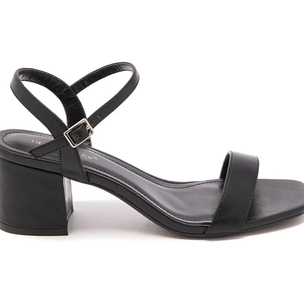 SHOES Opaline dame stiletter med blokhæl 6893 - Black Clearance