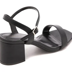 SHOES Opaline dame stiletter med blokhæl 6893 - Black Clearance