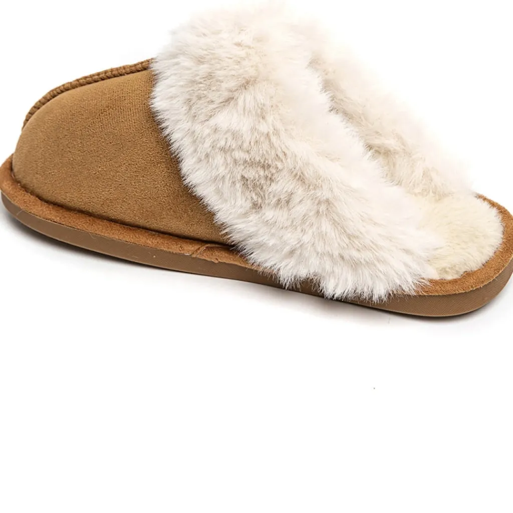 SHOES Pamela dame hjemmesko 7263 - Camel Hot