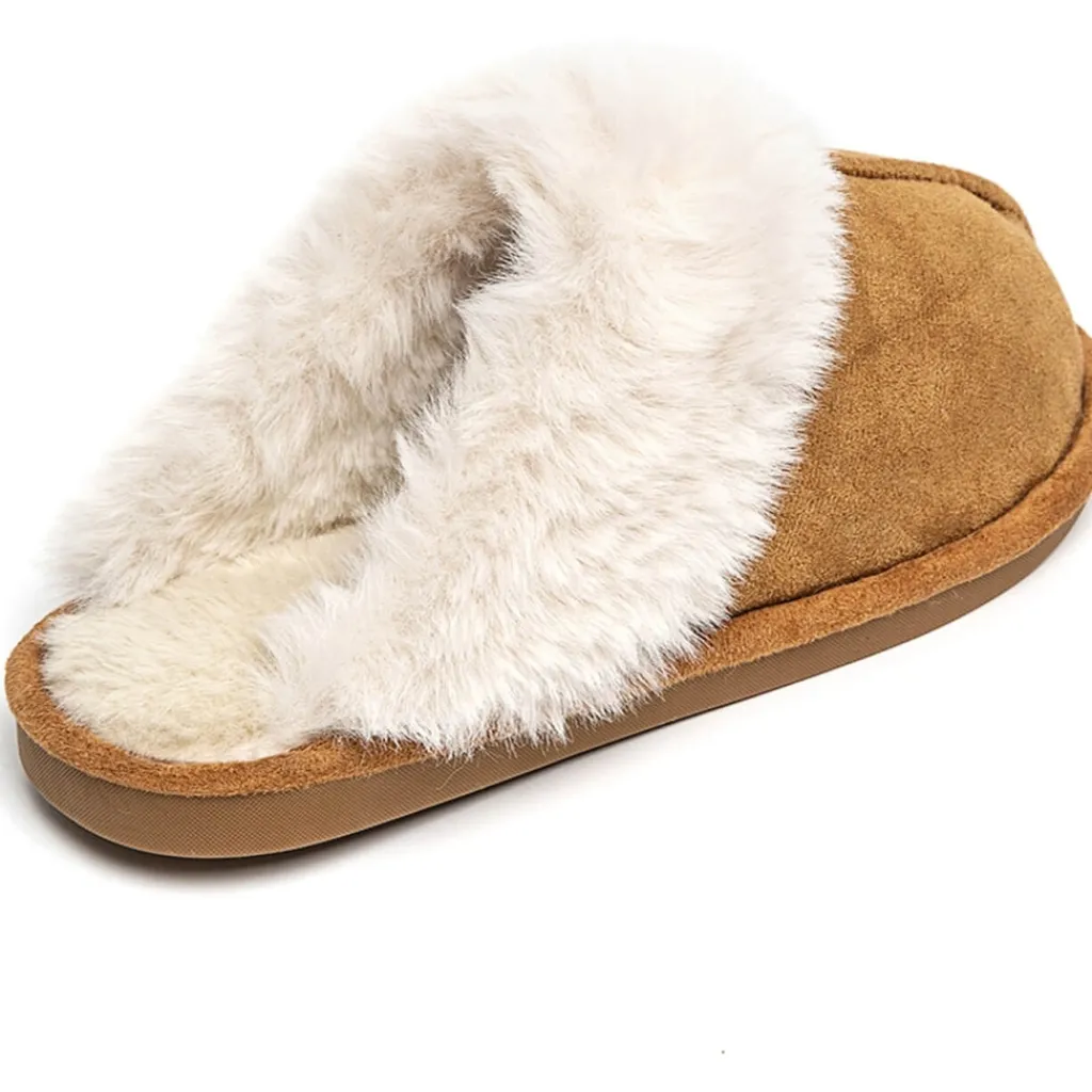 SHOES Pamela dame hjemmesko 7263 - Camel Hot