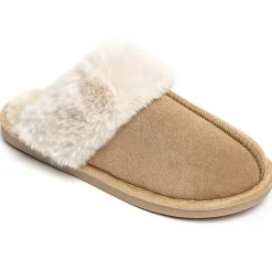 SHOES Pamela dame hjemmesko 7263 - Khaki Discount