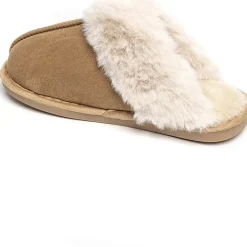 SHOES Pamela dame hjemmesko 7263 - Khaki Discount