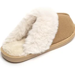 SHOES Pamela dame hjemmesko 7263 - Khaki Discount