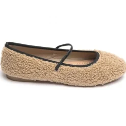 SHOES Petra Dame ballerinasko 6666 - Khaki Clearance