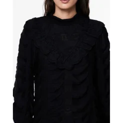 PIECES dame bluse PCALEX - Black Clearance