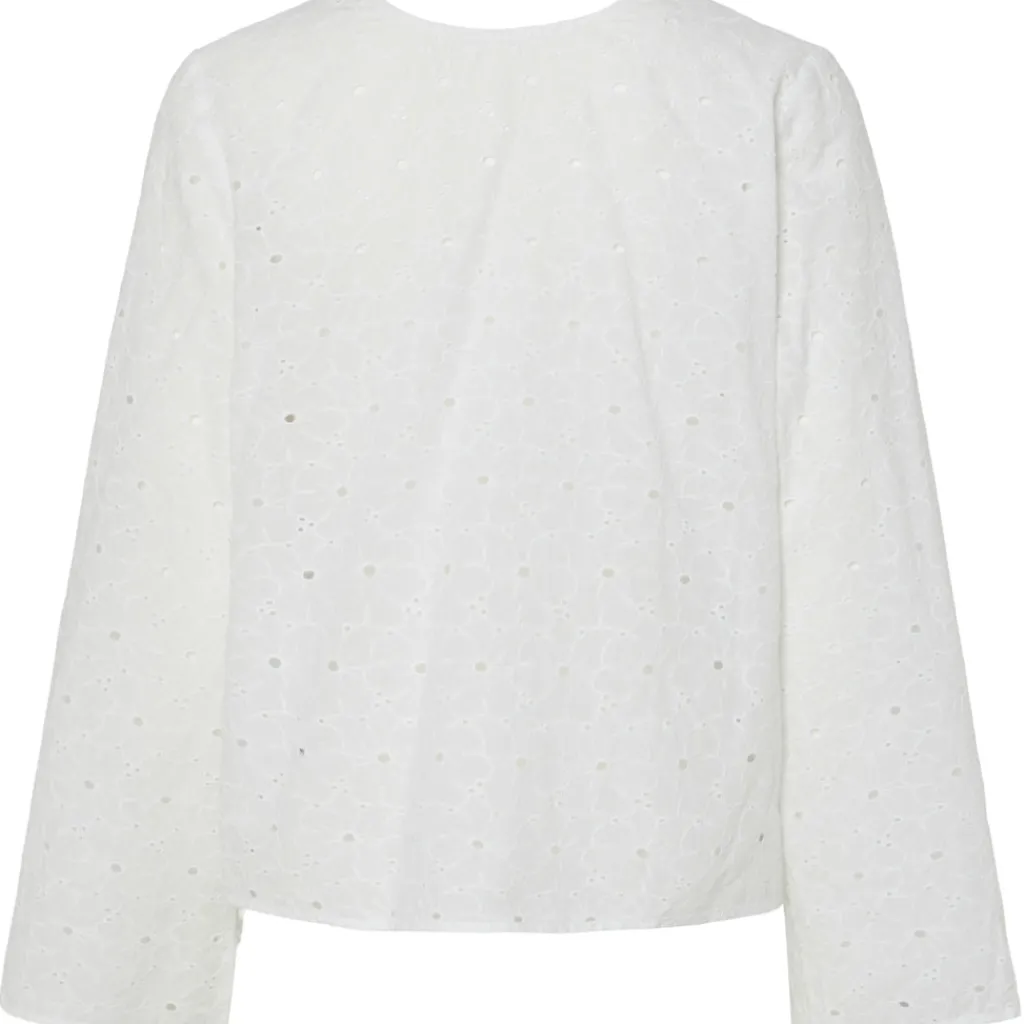 PIECES dame bluse PCAVERY - Bright White Discount