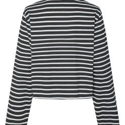 PIECES dame bluse PCFIONA - Black Bright White Best