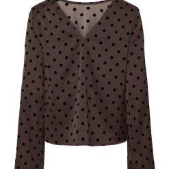 PIECES dame bluse PCJYTTA - Hot Fudge Clearance