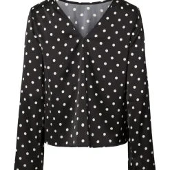 PIECES dame bluse PCJYTTA - Black White Dots