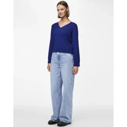 PIECES dame bluse PCNATALIE - Bellwether Blue Discount