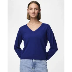 PIECES dame bluse PCNATALIE - Bellwether Blue Discount