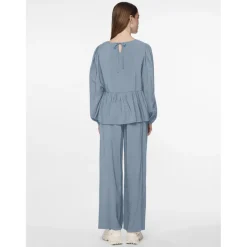 PIECES dame bluse PCNIKO - Faded denim Hot