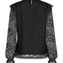 PIECES dame bluse PCOLLINE - Black Sale