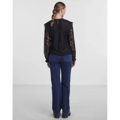 PIECES dame bluse PCOLLINE - Black Sale