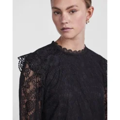 PIECES dame bluse PCOLLINE - Black Sale