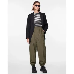 PIECES dame bukser PCANNA - Deep Lichen Green New