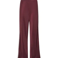 PIECES dame bukser PCFELICIA - Tawny Port Pinkaboo/white stripe Sale