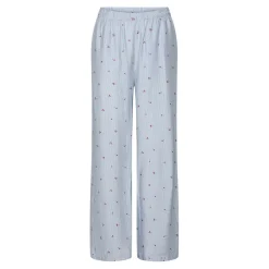 PIECES dame bukser PCFIONNA - Lichen Blue Hot