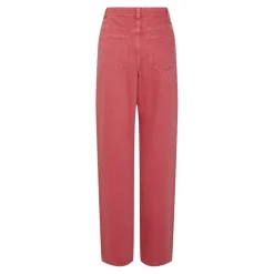 PIECES dame bukser PCFRIA - High Risk Red Washed Best