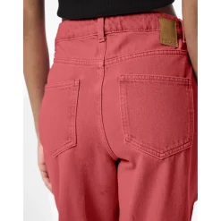 PIECES dame bukser PCFRIA - High Risk Red Washed Best