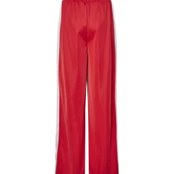 PIECES dame bukser PCGRACE - High Risk Red Pink-a-boo stripe Online