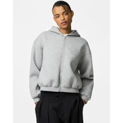 PIECES dame cardigan PCBUCUBA - Light Grey Melange Best