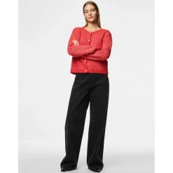 PIECES dame cardigan PCJYDA - High risk red Clearance