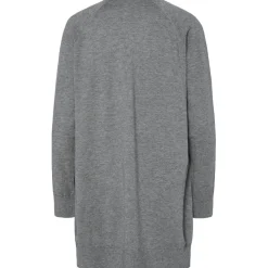 PIECES dame cardigan PCNATALIE - Medium grey melange Clearance