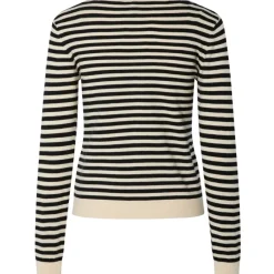 PIECES DAME CARDIGAN PCNORA - Birch Stripes black Hot