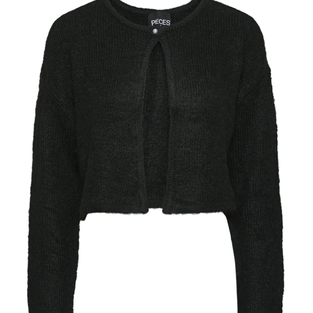 PIECES dame cardigan PCRUNO - Black Discount
