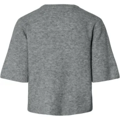 PIECES dame cardigan PCSILLY - Medium grey melange Outlet