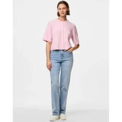 PIECES dame cardigan PCSILLY - Roseate Spoonbill MELANGE Best