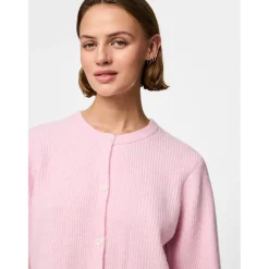 PIECES dame cardigan PCSILLY - Roseate Spoonbill MELANGE Best