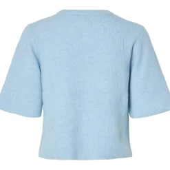 PIECES dame cardigan PCSILLY - Cashmere Blue MELANGE Discount