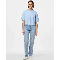 PIECES dame cardigan PCSILLY - Cashmere Blue MELANGE Discount